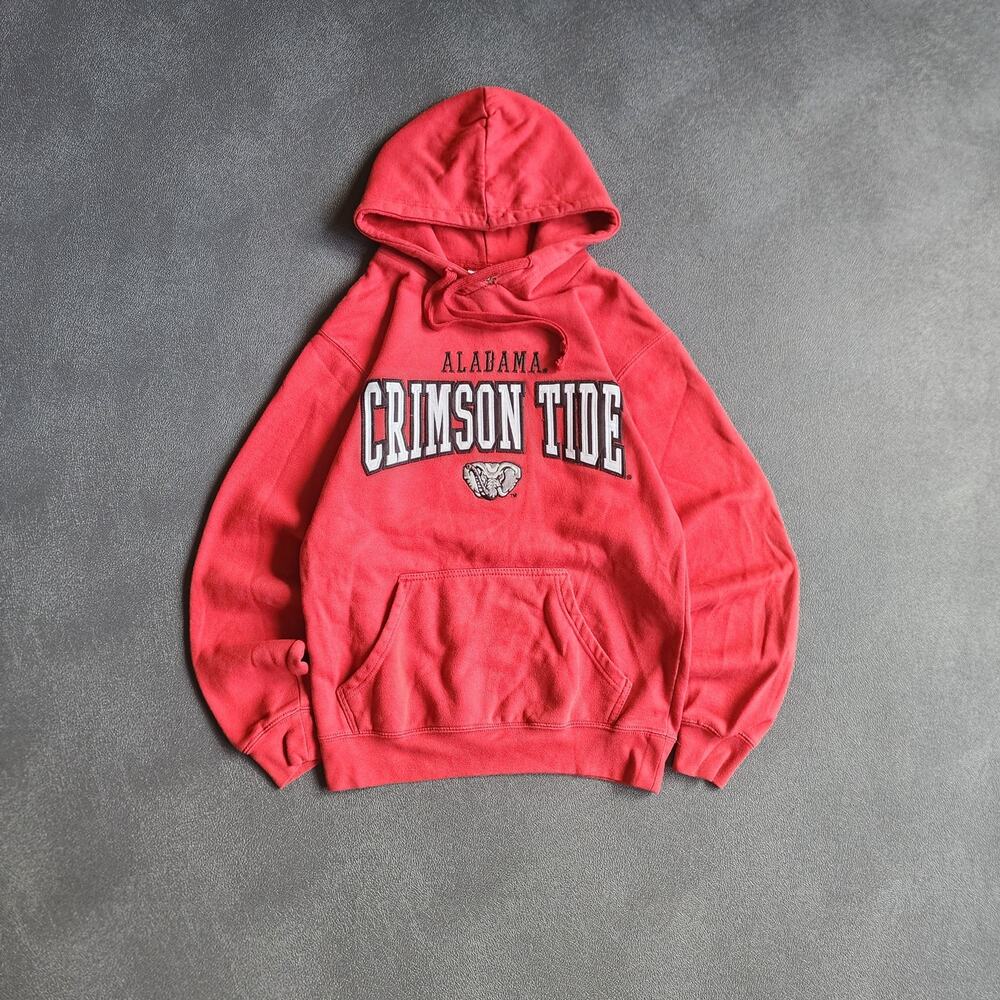 Vintage Y2K Alabama Crimson Tide Red Pullover Hoodie Small